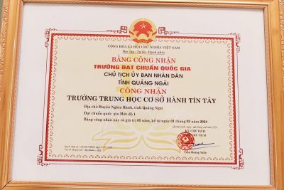 QĐ công nhận trường đạt Chuẩn quốc gia