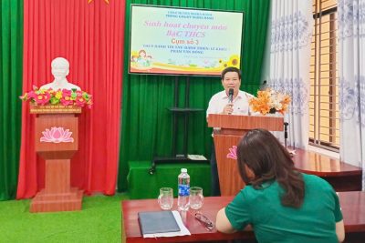 Sinh hoạt chuyên môn cụm số 3 – THCS Hành Tín Tây- Hành Thiện – Lê Khiết – Phạm Văn Đồng